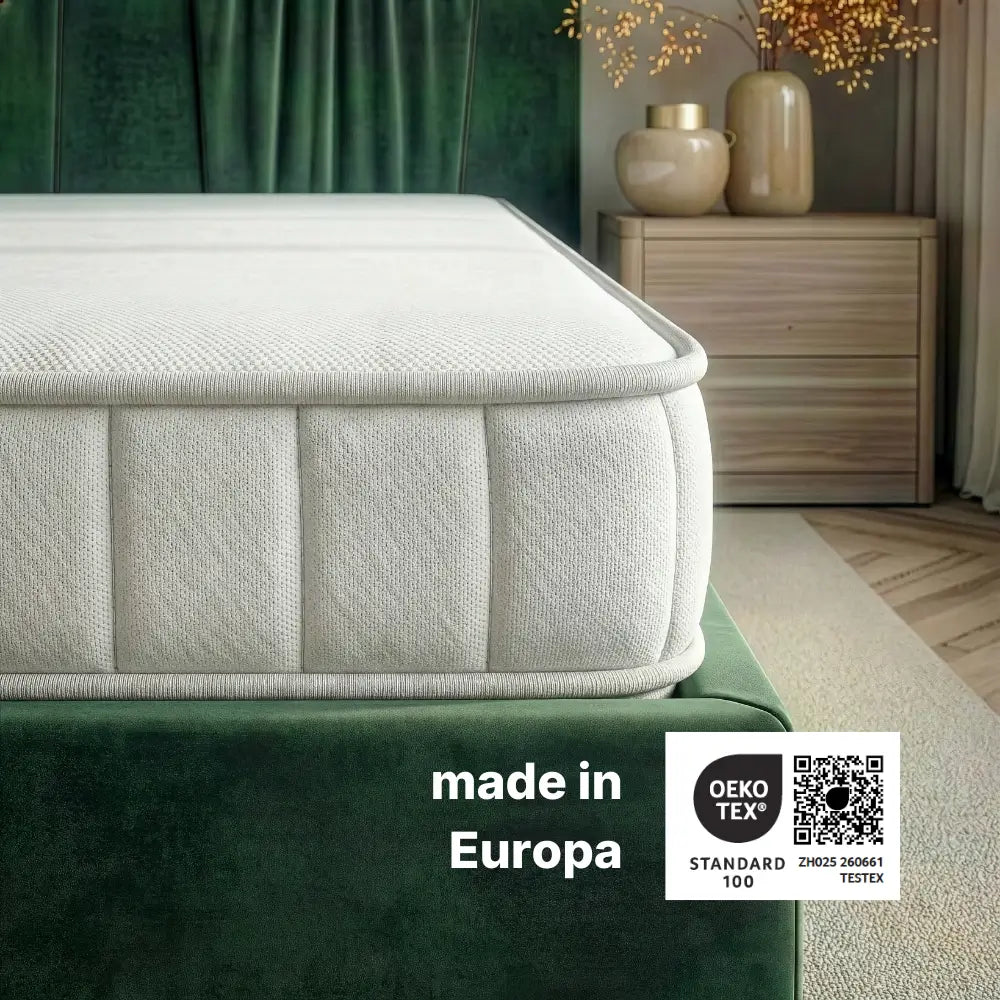 Detailansicht der Hybridschaum Wendematratze 18 cm, Made in Europa, Oeko-Tex Standard 100 zertifiziert