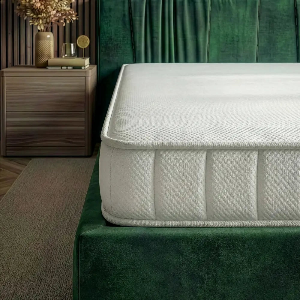 Nahaufnahme der Essential Hybridschaummatratze in 18cm Höhe