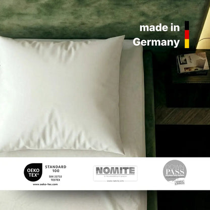 Superior 3-Kammer-Kissen aus Deutschland mit OEKO-TEX®, NOMITE® und Downpass-Zertifizierung