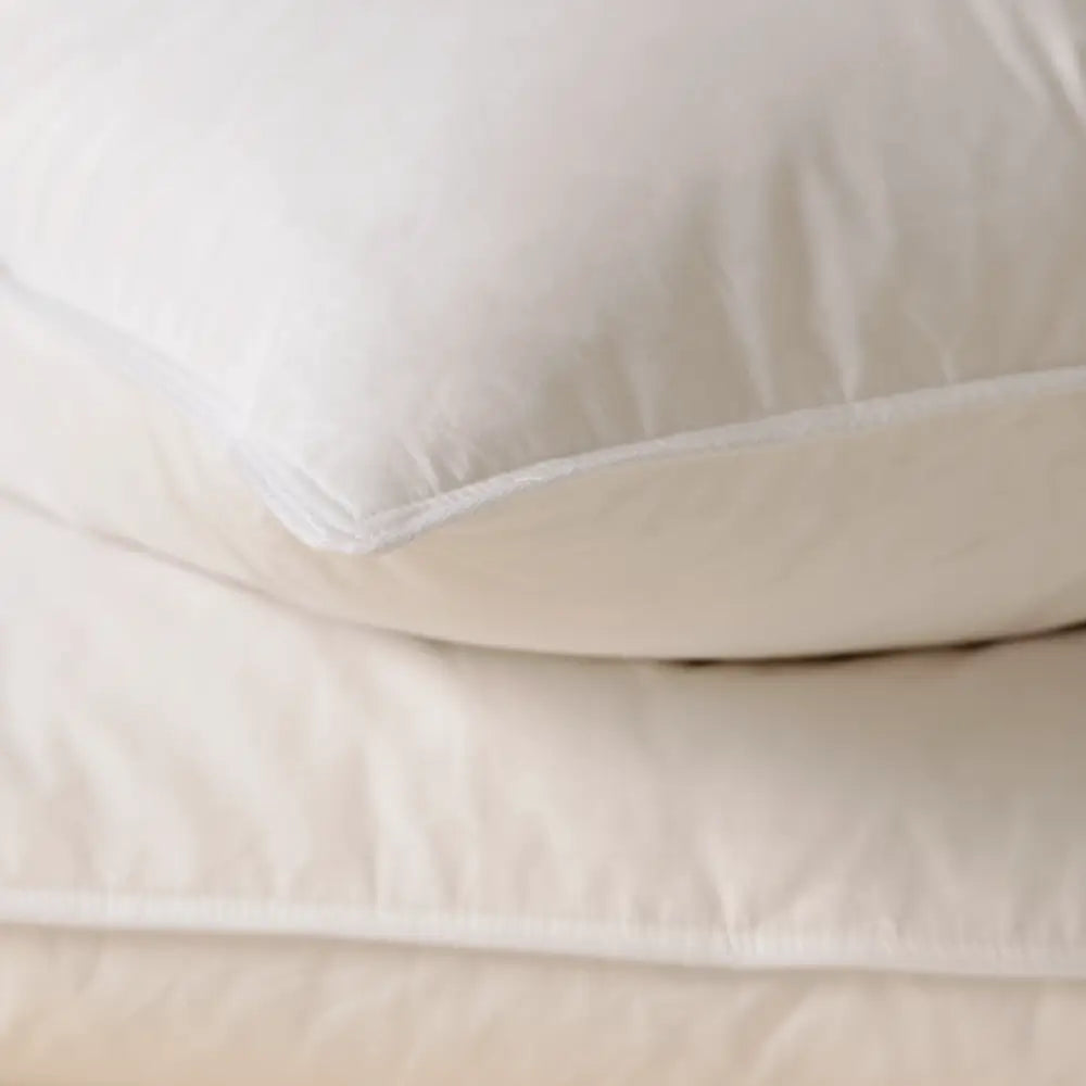 Nahaufnahme einer Kopfkissenecke