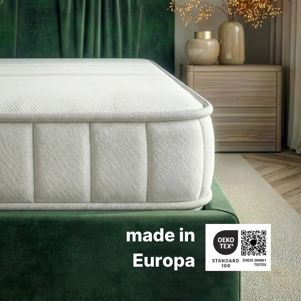 Detailansicht der Hybridschaum Wendematratze 18 cm, Made in Europa, Oeko-Tex Standard 100 zertifiziert