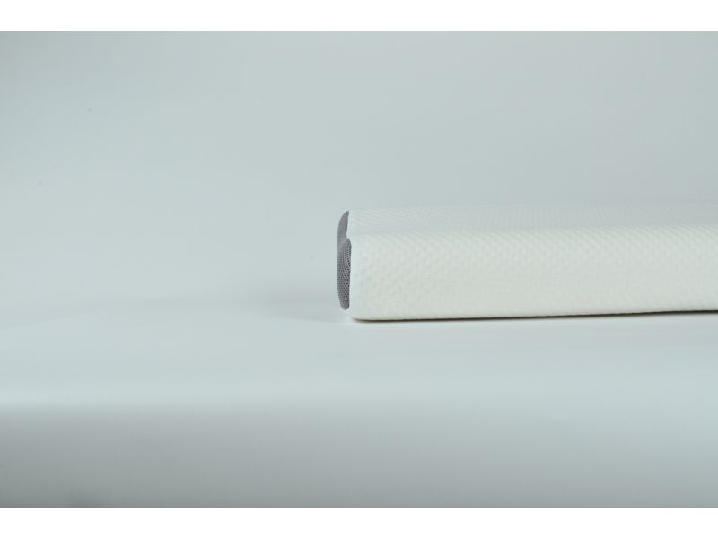 Bequemes Memory-Foam Nackenkissen, Größe 22x22 cm, Grau